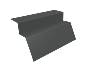 картинка Планка карнизная для металлочерепицы квинта Uno 0,45 PE с пленкой RAL 7005 мышино-серый (3м) Центр Кровли Планка карнизная для металлочерепицы квинта Uno 0,45 PE с пленкой RAL 7005 мышино-серый (3м) Центр Кровли