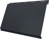 Вертикаль классик Grand Line 0,5 Полидэкстер с пленкой RAL 7024 мокрый асфальт Центр Кровли