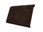 Софит Вертикаль 0,2 Grand Line gofr 0,45 Print Elite с пленкой Cherry Wood TwinColor Центр Кровли