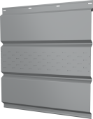 Софит металлический Классик Grand Line центральная перфорация 0,4 PE с пленкой RAL 7004 сигнальный серый Центр Кровли