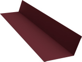 Планка примыкания 90х140 Grand Line 0,45 ПЭ двухсторонний с пленкой RAL 3005 красное вино (3м) Центр Кровли
