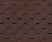 Черепица гибкая RoofShield Фемили Лайт Стандарт коричневый с оттенением Центр Кровли