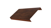 Ламель обратная 150 забора жалюзи Texas 0,45 Print Premium с пленкой Cherry Wood Dark FTC Центр Кровли