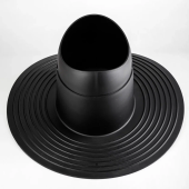 Элемент проходной Krovent Base-VT Flat высокий 125-150 черный Центр Кровли