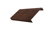 Ламель обратная 150 забора жалюзи Texas 0,45 Print-Double Premium с пленкой Cherry Wood Dark F Центр Кровли