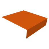 Планка околооконная простая 200х75 0,45 PE с пленкой RAL 2004 оранжевый (2м) Центр Кровли