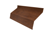 Ламель забора жалюзи Milan new gofr 0,45 Print-Double Premium с пленкой Golden Wood Fresh Центр Кровли