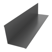 Угол внутренний 110х110 0,45 PE с пленкой RAL 9006 бело-алюминиевый (2м) Центр Кровли