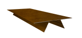 Планка стыковочная составная верхняя 0,45 Print-Double Premium Golden Wood Intense F (3м) Центр Кровли
