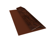 Планка финишная БХ new 0,45 Print Elite Cherry Wood TwinColor (3м) Центр Кровли