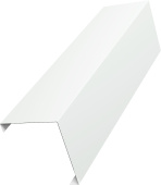 Декоративная накладка на столб универсальная угловая 60х60 для забора жалюзи Grand Line 0,5 ПЭ слим RAL 9003 сигнальный белый (2м) Центр Кровли