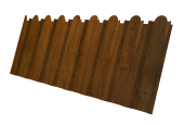 Профнастил С20B фигурный 0,45 Print Elite Golden Wood TwinColor Центр Кровли