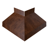 Угол отлива внешний 50 0,4 Print Premium с пленкой Cherry Wood Fresh TwinColor Центр Кровли