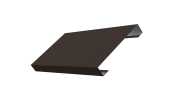 Ламель лицевая 125 забора жалюзи Texas 0,5 Satin Matt с пленкой RR 32 темно-коричневый Центр Кровли