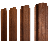 Штакетник П-образный B фигурный 0,45 Print-Double Premium Golden Wood Fresh Центр Кровли