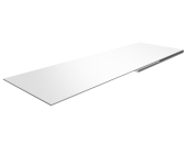 Планка финишная 48х25 0,5 Satin с пленкой RAL 9003 сигнальный белый (3м) Центр Кровли