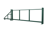 Ворота откатные Жалюзи 2,0х5,5 RAL 6005 без заполнения Центр Кровли