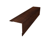 Планка завершающая 50х50 жалюзи Milan 0,45 Print Premium Cherry Wood Dark FTC (2м) Центр Кровли