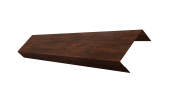 Ламель лицевая 50 забора жалюзи Texas 0,45 Print-Double Premium с пленкой Cherry Wood Dark F Центр Кровли