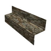 Отлив межэтажный 35 0,45 Print Elite Fine Stone TwinColor (3м) Центр Кровли