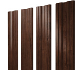 Штакетник Twin с прямым резом 0,45 Print Elite Cherry Wood TwinColor Центр Кровли