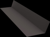 Планка примыкания 90х140 Grand Line 0,5 Сатин матовый ТХ RR 32 темно-коричневый (3м) Центр Кровли