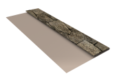 Планка стартовая БХ new 0,45 Print Elite King Stone TwinColor (2м) Центр Кровли