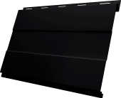 Вертикаль 0,2 prof Grand Line 0,45 Drap-double TX с пленкой RAL 9005 черный Центр Кровли