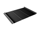 Кликфальц Line Grand Line 0,5 Velur X с пленкой на замках RAL 9005 черный Центр Кровли