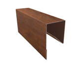 Планка П-образная заборная 17 0,45 Print Premium Golden Wood Fresh TwinColor (2,5м) Центр Кровли