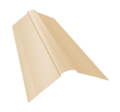 Планка конька фигурного 150x150 0,45 Drap TX RAL 1015 светлая слоновая кость (2м) Центр Кровли