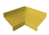 Угол отлива внутренний 50 0,45 PE с пленкой RAL 1018 цинково-желтый Центр Кровли