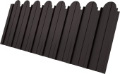 Профнастил C10A фигурный Grand Line 0,5 GreenCoat Pural БТ матовый RR 32 темно-коричневый (RAL 8019 серо-коричневый) Центр Кровли