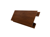 Планка H-образная Экобрус 0,45 Print-Double Premium с пленкой Golden Wood Fresh (2м) Центр Кровли
