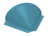 Заглушка конусная 0,45 Drap TX RAL 5024 пастельно-синий Центр Кровли