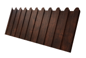 Профнастил С8A v01 фигурный 0,45 Print-Double Premium Cherry Wood Dark F Центр Кровли