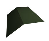 Планка конька плоского 190х190 0,5 Satin Matt TX RAL 6020 хромовая зелень (3м) Центр Кровли