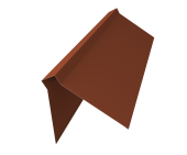 Планка конька плоского 220х50х220 0,5 Velur X RAL 8004 терракота (3м) Центр Кровли