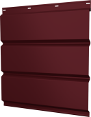 Софит металлический Классик Grand Line без перфорации 0,4 PE с пленкой RAL 3005 красное вино Центр Кровли