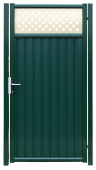 Калитка Estet Plus 2,4х1 RAL 6005/1014 Центр Кровли