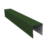 Планка боковая для забора из сайдинга (Блок-хаус new) 0,5 Satin Matt TX RAL 6020 хромовая зелень (2,5м) Центр Кровли