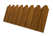 Профнастил C10A фигурный 0,45 Print-Double Elite Golden Wood Центр Кровли