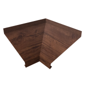 Угол отлива внутренний 250 0,45 Print Premium с пленкой Cherry Wood Fresh TwinColor Центр Кровли