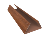 Планка стыковочная составная нижняя 0,4 Print Premium Golden Wood Fresh TwinColor (3м) Центр Кровли