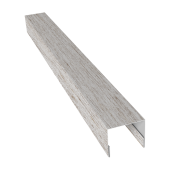 Планка П-образная заборная 24 0,45 Print Elite Snow Wood TwinColor (2м) Центр Кровли