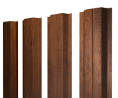 Штакетник П-образный A с прямым резом 0,45 Print-Double Premium Golden Wood Fresh Центр Кровли