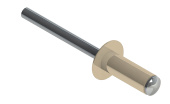 Заклёпка вытяжная Daxmer 4,0х12 RAL 1015 (500шт) сталь/сталь Центр Кровли