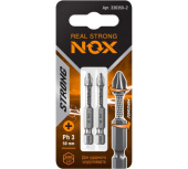 Бита торсионная Nox Strong Ph3х50мм E6,3 2 штуки карта (336350-2) Центр Кровли