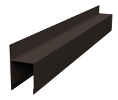 Планка опорная составная внешняя Palermo 0,45 Drap-double TX RR 32 темно-коричневый (1,8м) Центр Кровли