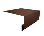 Планка околооконная сложная 250х75х18 (j-фаска) 0,45 Print Elite Choco Wood TwinColor (2м) Центр Кровли
